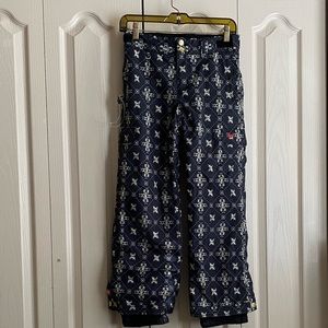 Quicksilver Youth Kids Print Snowboard Ski Snow Size S Pants 26” Waist. Unisex.
